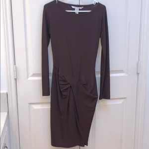 DVF long sleeve midi dress